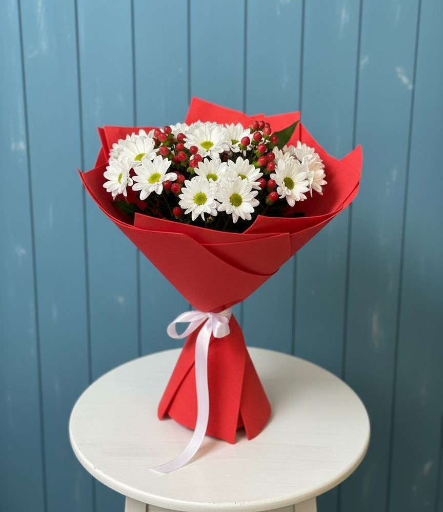 Букет цветов из: Хризантемы в Погаре