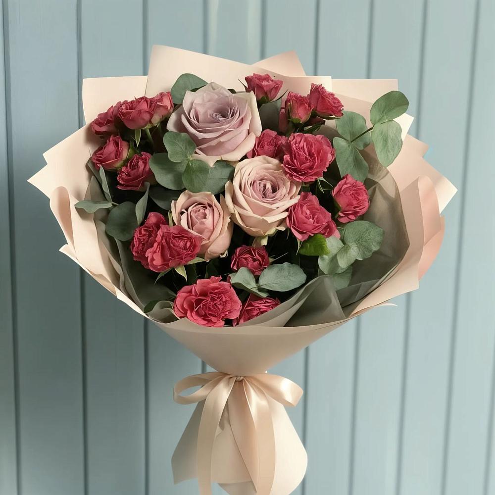 Букет цветов из: Гвоздики и Розы в Погаре