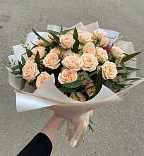 Букет Кремовые розы Латте в Погаре
