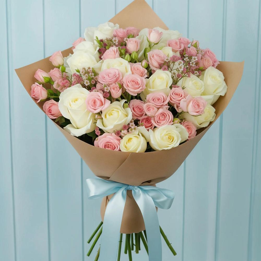 Букет цветов из: Розы в Погаре