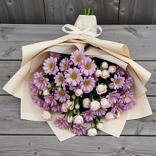 Букет цветов из:  Розы и Хризантемы в Погаре