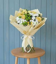 Букет цветов из:  Хризантемы и Розы #REPLACE_PRED# Погаре