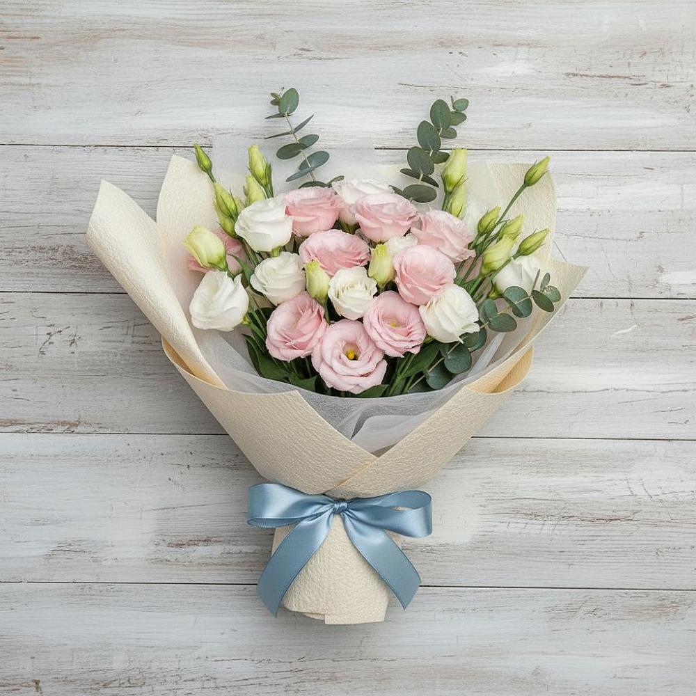 Букет цветов из: Лизиантусы в Погаре